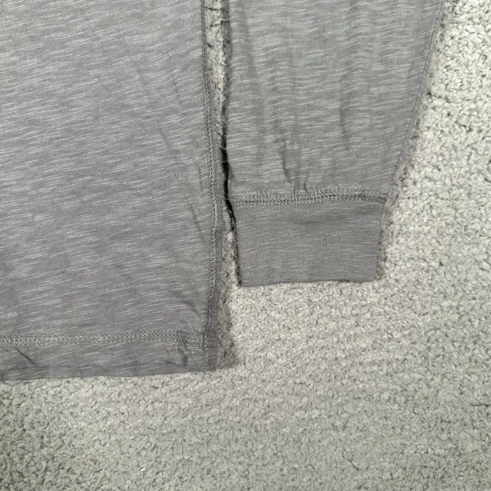 Lucky Brand Shirt Mens Large Gray Henley Vintage Inspired Graphic Tee Boxing Gym